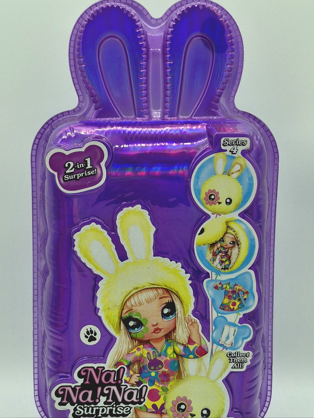 🐰 Na! Na! Na! Surprise Series 4 Yellow Bunny Doll & Purse NWT